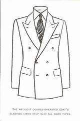Suit Suits Drawing Double Tailored Coat Breasted Men Sketches Dress Fashion Mens Drawings Jacket Tailoring Should Really Fit Templates Jackets sketch template
