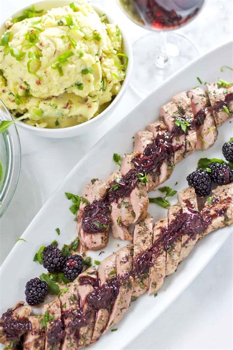 For a limited time, get three. Roasted Pork Tenderloin with Blackberry Wine Sauce