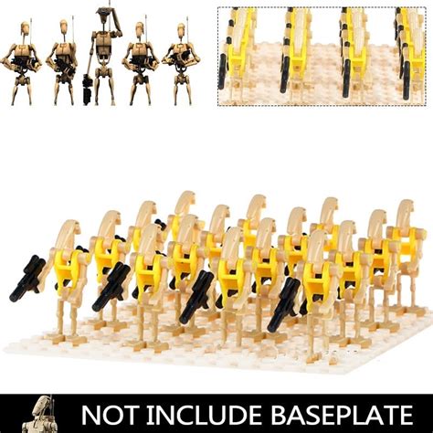 Star Wars Yellow Battle Droid 16pcs Lego Minifigure Toys Set