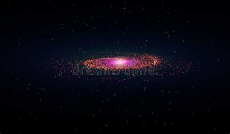 Eps 10 Explosion In Space An Expanding Galaxy Vector Illustration
