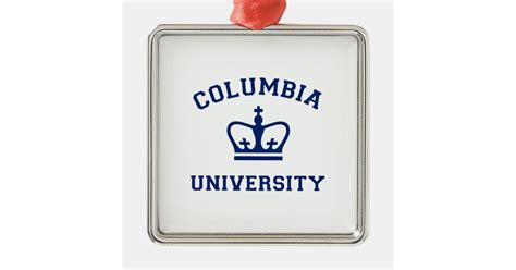 Columbia University Blue Crown Metal Ornament