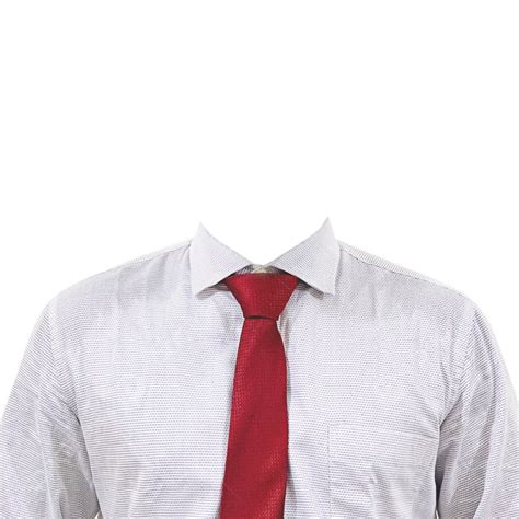 White Shirt Tie Free Psd Photo Clipart Formal Wear Passport Size PNG