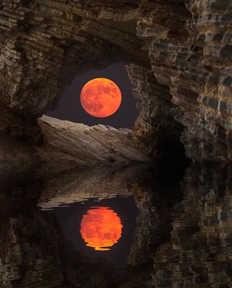 Full Moon With Reflection🌕😍 I Think This Photo Is Amazing 👍🏻 What Do