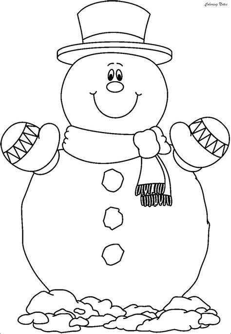 printable snowman coloring pages Coloring pages snowman christmas colouring color snowmen xmas