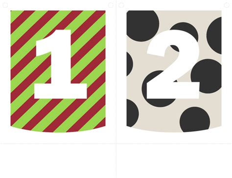 Patterned Number Banner From 1 To 20 Teaching Resources