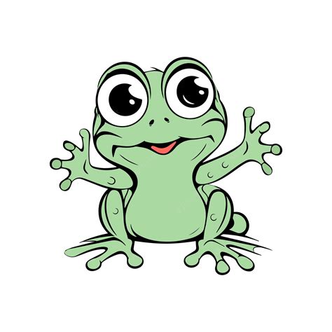 Premium Vector Cute Frog Easy Drawing