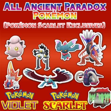 Scarlet Paradox Exclusives Bundle Pokemon Scarlet And Violet Etsy