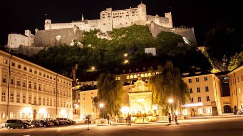 Salzburg City By Night Youtube