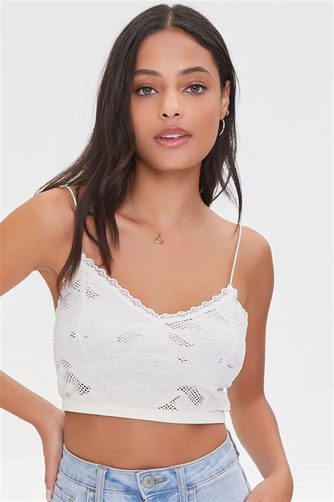 Embroidered Floral Lace Cami