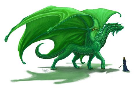 Megapost Majestuosos E Imponentes Dragones Mitológicos Emerald