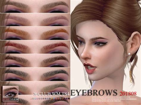 Eyebrows 201808 By S Club Wm At Tsr Sims 4 Updates Sims Sims 4