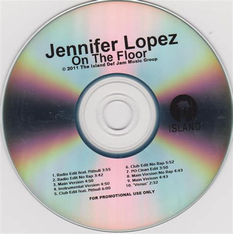 Jennifer Lopez On The Floor 2011 Cdr Discogs