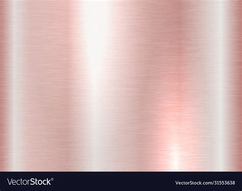 Rose Gold Brushed Metal Texture Royalty Free Vector Image