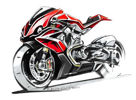 Honda Motorcycle Sketch At Explore Collection Of