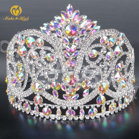 Hair And Head Jewelry Graceful Wedding Bridal Tiaras Rhinestone Crowns Gold Diadem Pageant Party