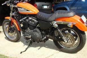 Dual piston size 292 mm (11.5 inches) at the front and single disc. 2007 Harley-Davidson® XL883R Sportster® 883R (Orange ...