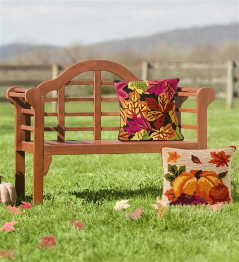 Benches And Chairs Plowhearth Outdoor Living Lutyens Wood Garden Bench