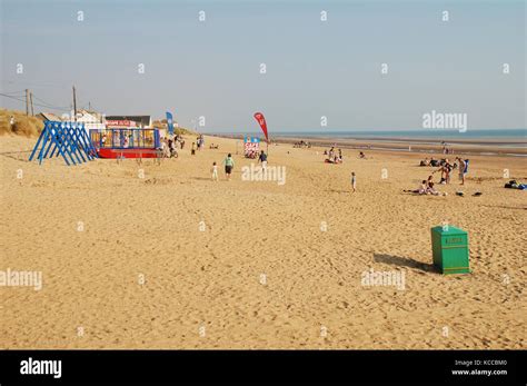 The Sandy Beach At Camber Sands In East Sussex England On September 29