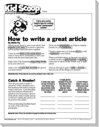 Many people read newspapers for information on important events. 19+ Article Writing Examples - PDF