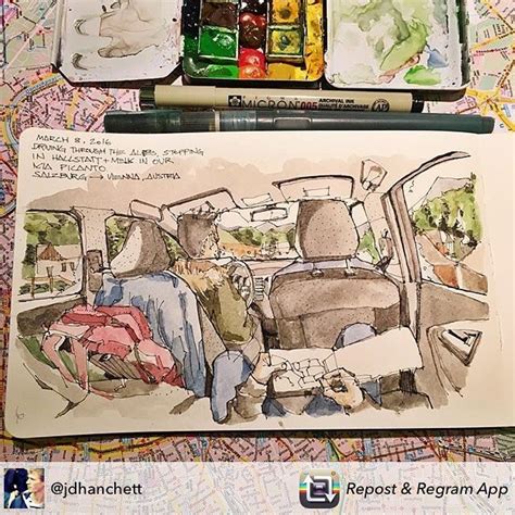 Urban Sketchers On Instagram Repost From Jdhanchett Cruising Through