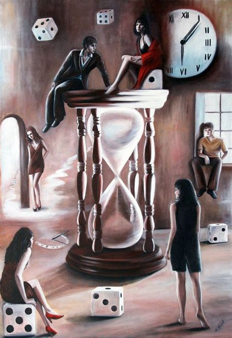 Hourglass Original Oil Paintingsurrealism Unique Fantasy Etsy Surrealism Painting Surreal