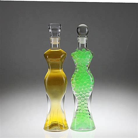 300ml Body Shaped Sexy Glass Bottle With Glass Cap High Quality Body Shaped Glass Bottle Body