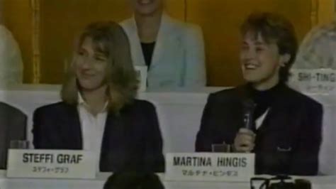 Steffi Graf And Martina Hingis Promote 1997 Tokyo Youtube