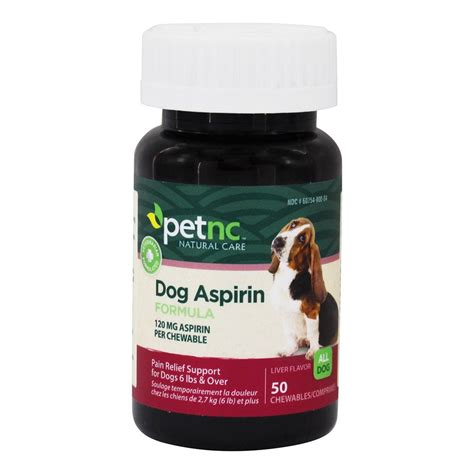 Petnc Dog Aspirin Pain Relief Support For Dogs Liver Flavor 50