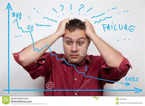Business Concept: Failure And Loss Stock Image - Image of business, growth: 33357329