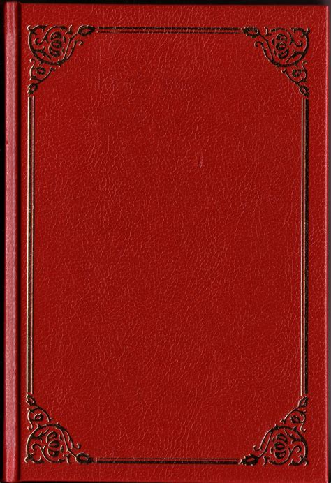 Red Book 2 Blank Book Cover Book Cover Template Vintage Book Covers