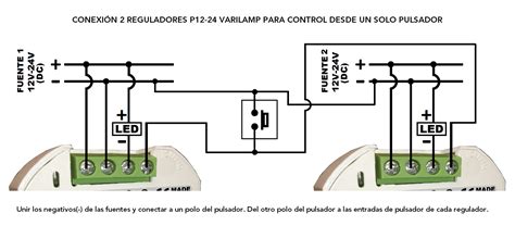 Conexi N Varios Reguladores A Vdc Y Control Desde Un Solo Pulsador