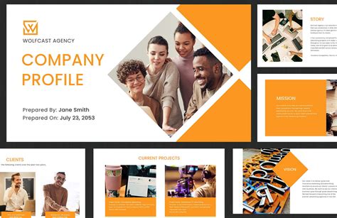 Startup Agency Company Profile Template Download In Powerpoint