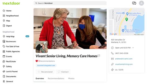 Find Us On Nextdoor — Vivant Senior Living Memory Care Homes