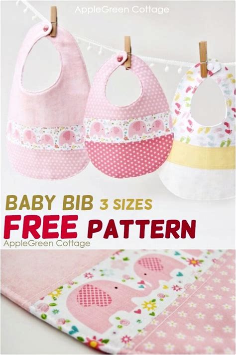 40 Free Printable Baby Bib Sewing Pattern Yasaminjanel