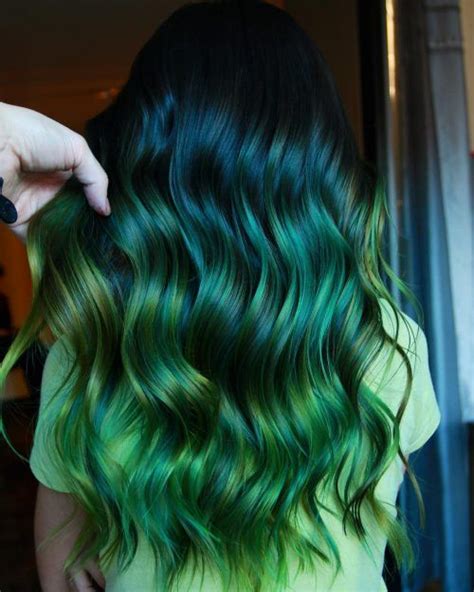 45 Hottest Ombre Hair Color Ideas Of 2023 Green Hair Colors Popular