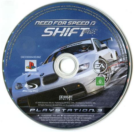 Need For Speed Shift 2009 Playstation 3 Box Cover Art Mobygames