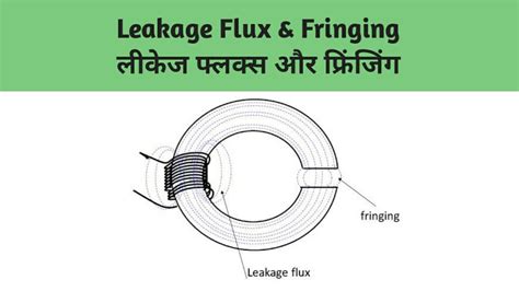 Leakage Flux And Fringing Leakage Flux In Magnetic Circuits