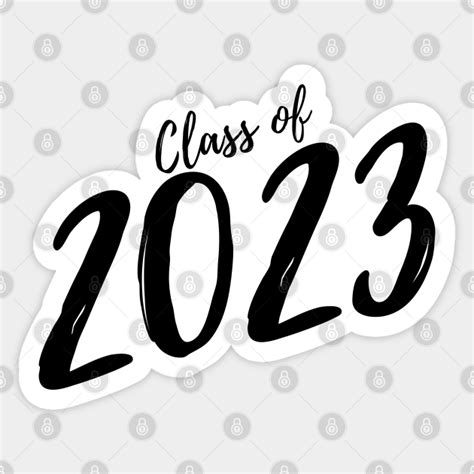 Class Of 2023 Simple Typography Black 2023 Class Of Graduation Design