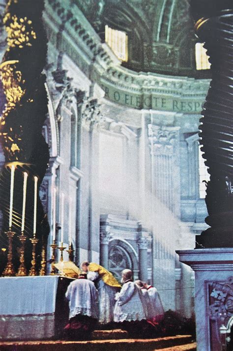 Picture Pope Pius Xii In St Peters Low Mass