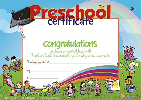 18 Preschool Certificate Templates Pdf