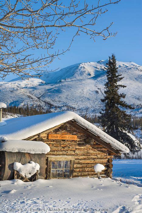 Cabin In Alaska Beautiful Winter Scenes Winter Scenery Winter Cabin