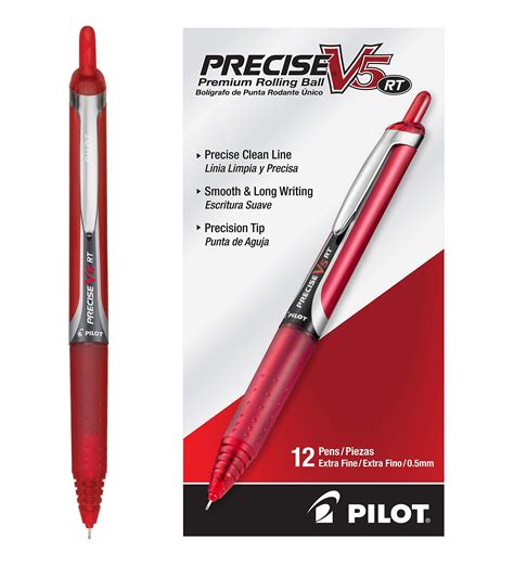 Pilot Precise V5 Rt Refillable And Retractable Liquid Ink Rolling Ball