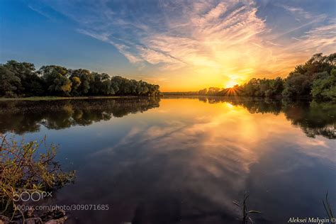 New On 500px Summer Sunset On A Don River By Alekseimalygin By