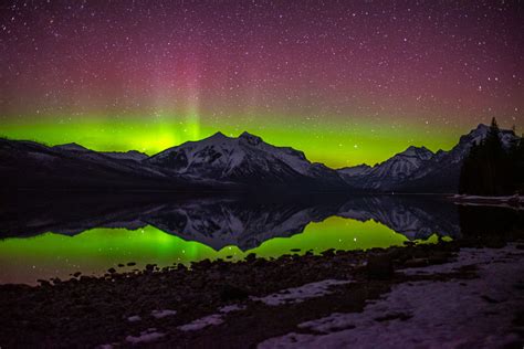 Northern Lights Glacier National Park Jennifer Vernarsky Photography