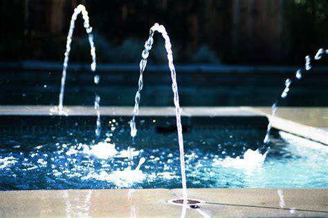 The stream seems to appear magically from your pool deck since the deck jets install flush and out of sight. Water Features for Pools - Endless Pools and Spas