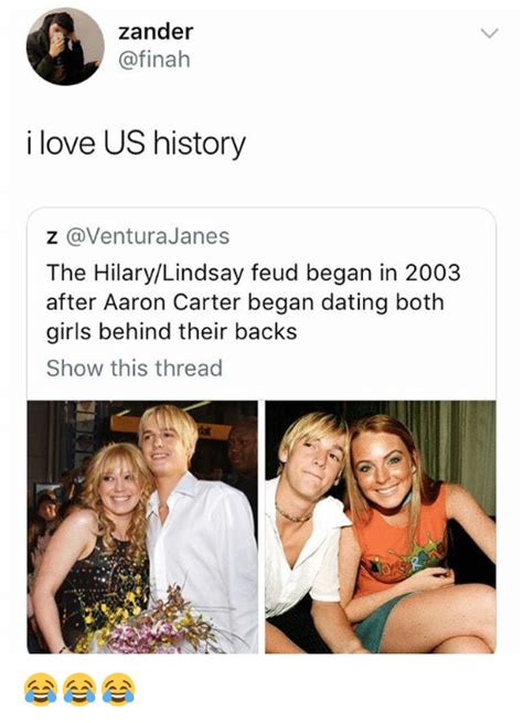 Zander I Love Us History Z The Hilarylindsay Feud Began In 2003 After