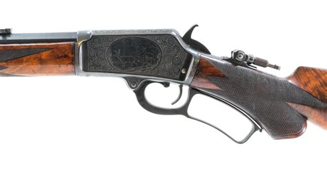 Marlin 1889 Engraved Lever Action 44 40 Lettered Online Gun Auction