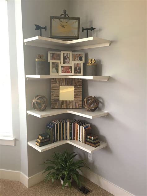 Ladder shelves can be used in every room. Corner shelves | Home decor shelves, Home decor furniture ...