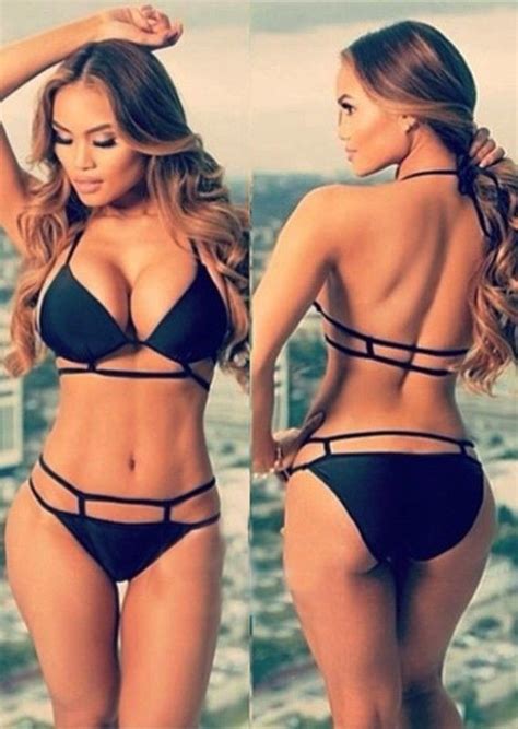 Bikini Negro Dama Traje De Ba O Talla Chica Playa Moda Sexy