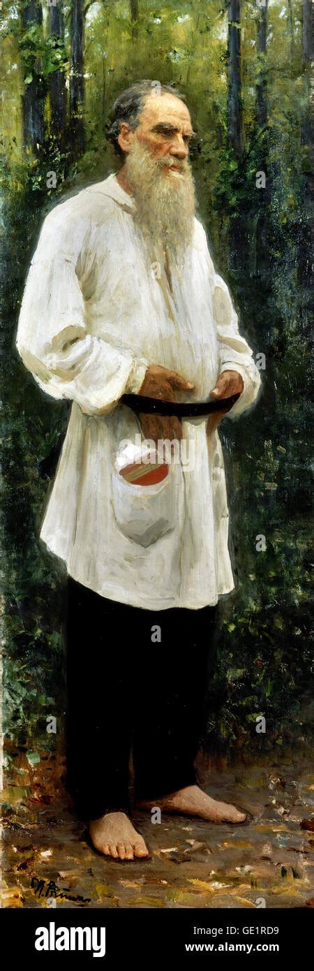 Ilya Repin Leo Tolstoy 1901 Oil On Canvas State Russian Museum Saint